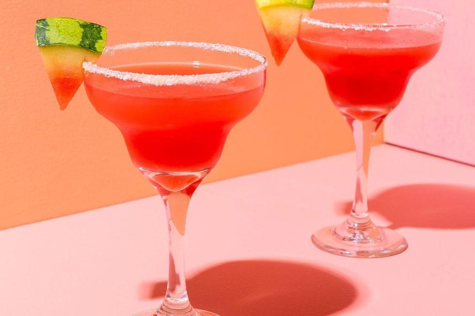 Watermelon Jelly Margarita pink cocktails
