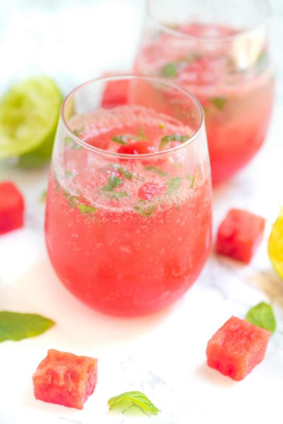 Watermelon Lime Fizz Mocktail