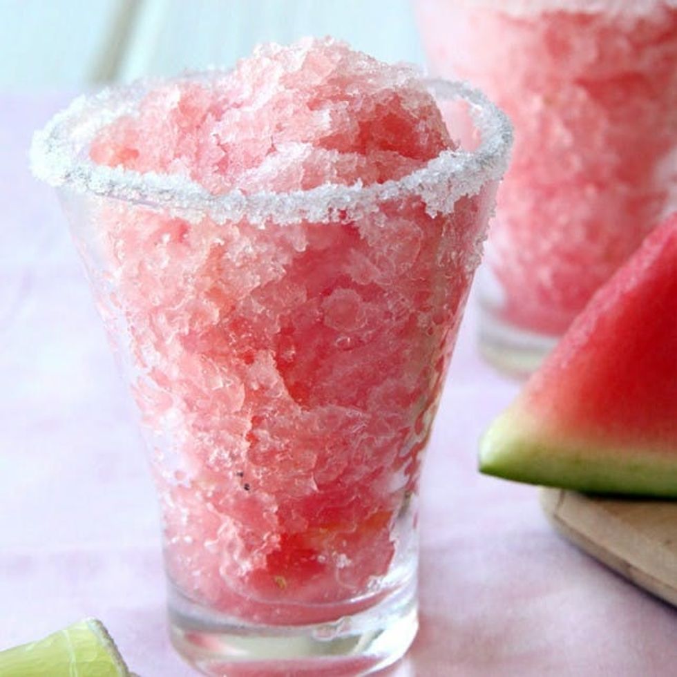 Watermelon Margarita Granita Recipe