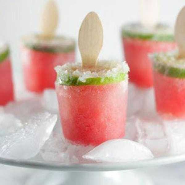 Watermelon Margarita Poptails