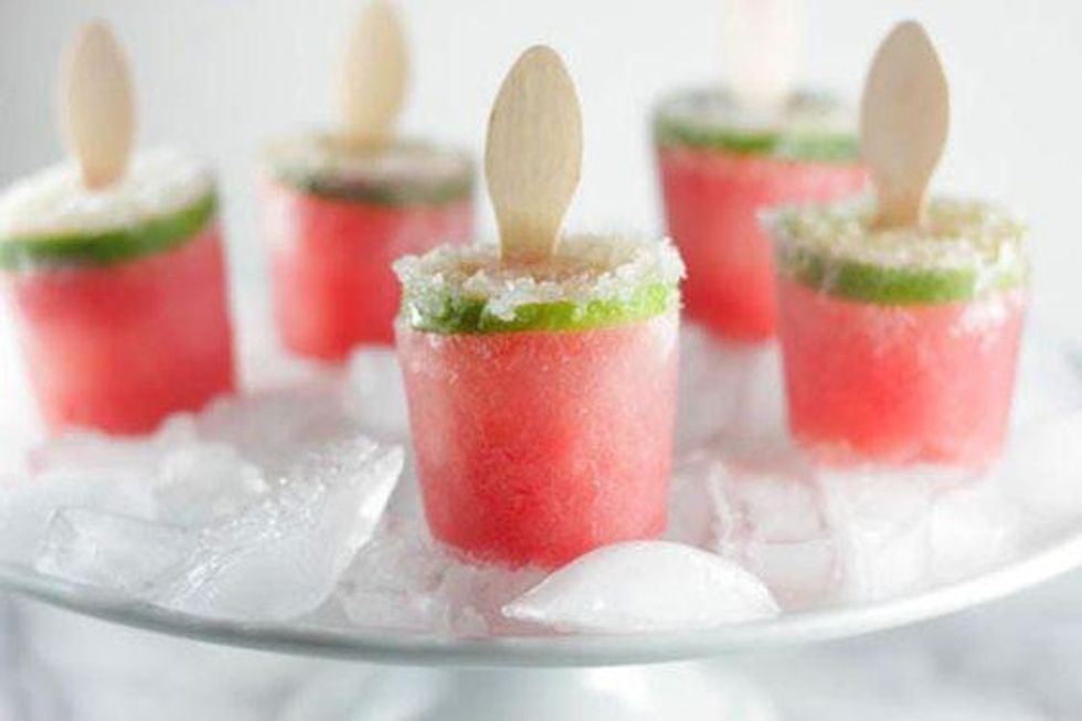 Watermelon Margarita Poptails