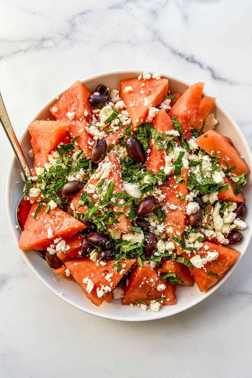Watermelon Olive Salad