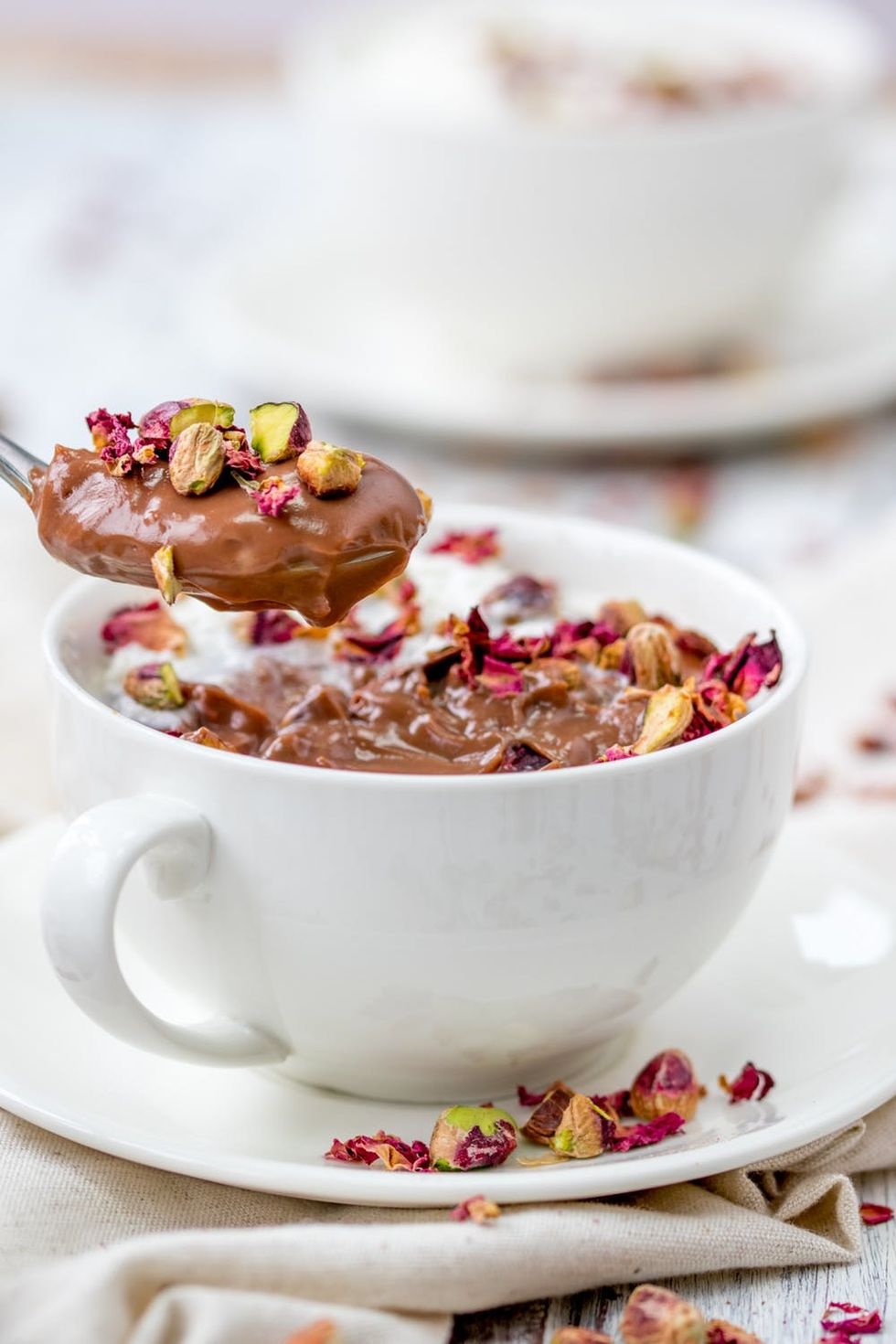 We're Going Nuts For National Pistachio Day With This Rose And Pistachio Hot Chocolate!