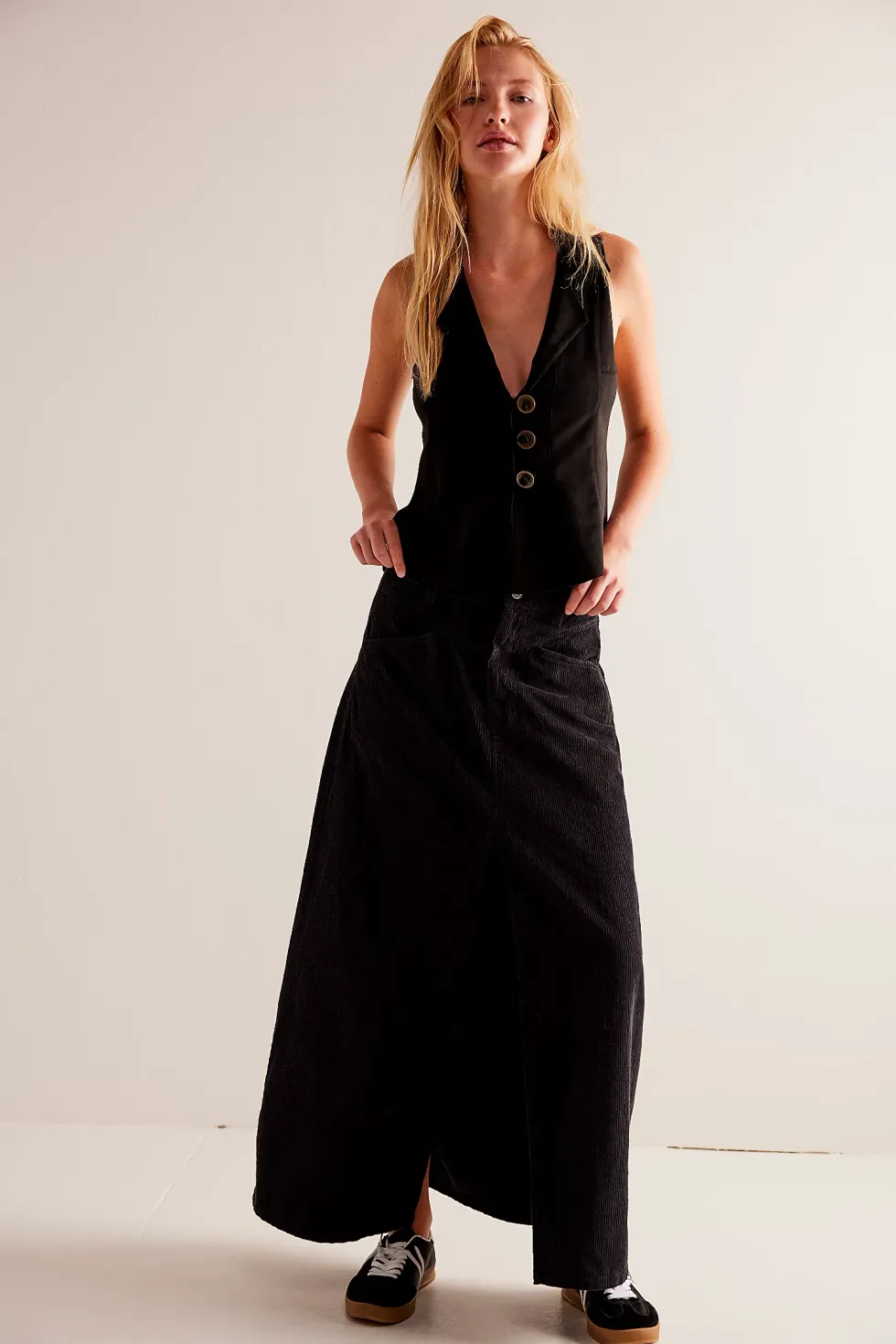 We The Free Come As You Are Cord Maxi Skirt