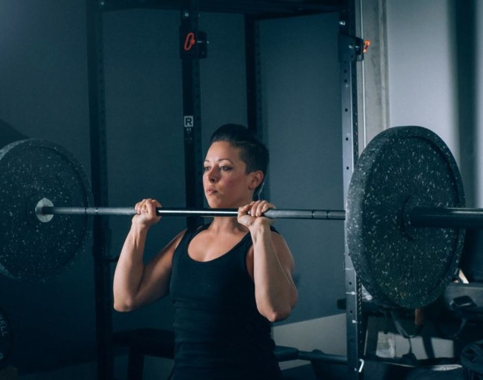 Weight Lifting Military Press