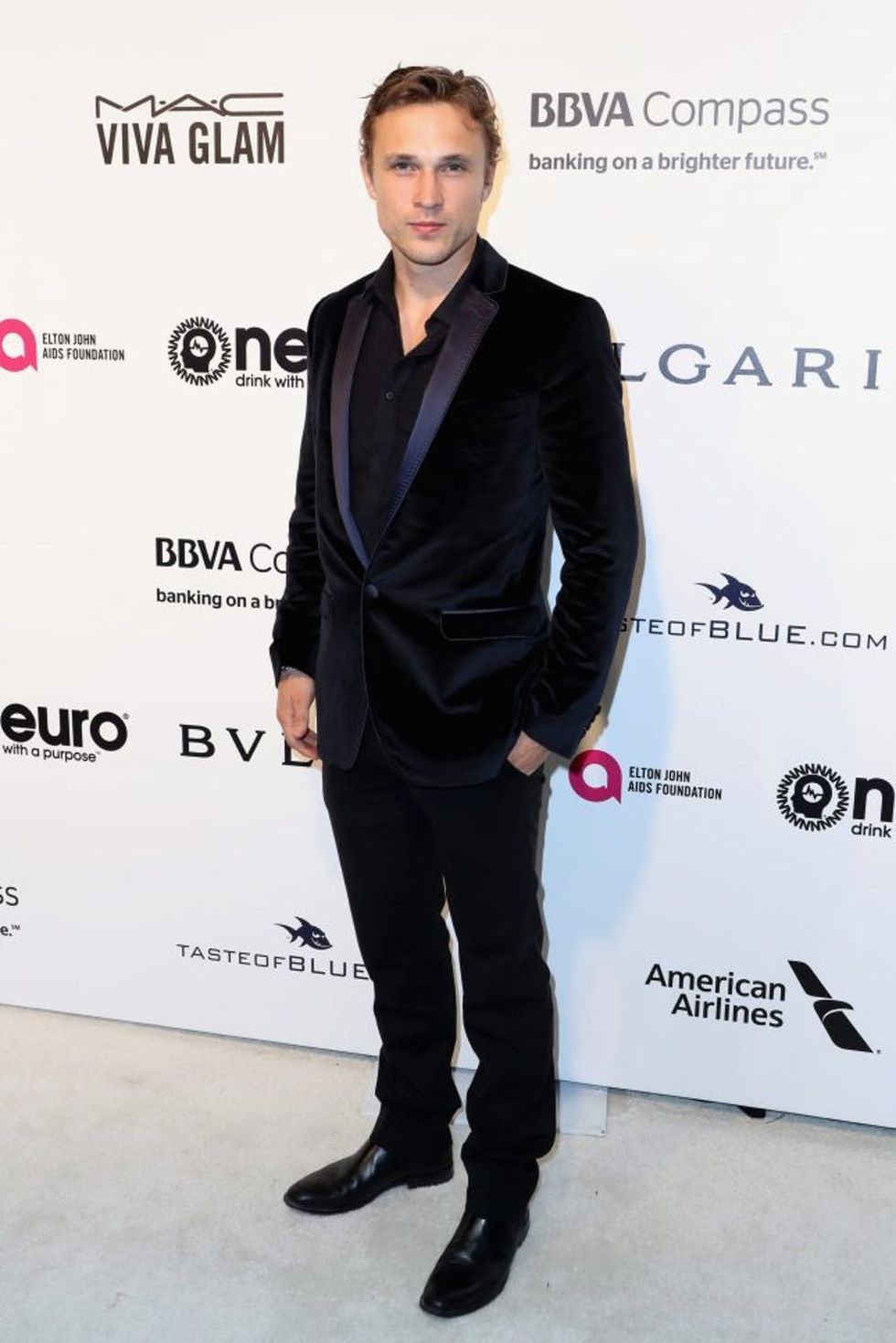 WEST HOLLYWOOD, CA - FEBRUARY 26: Actor William Moseley attends the 25th Annual Elton John AIDS Foundation's Academy Awards Viewing Party at The City of West Hollywood Park on February 26, 2017 in West Hollywood, California. (Photo by Frederick M. Brown/Getty Images)