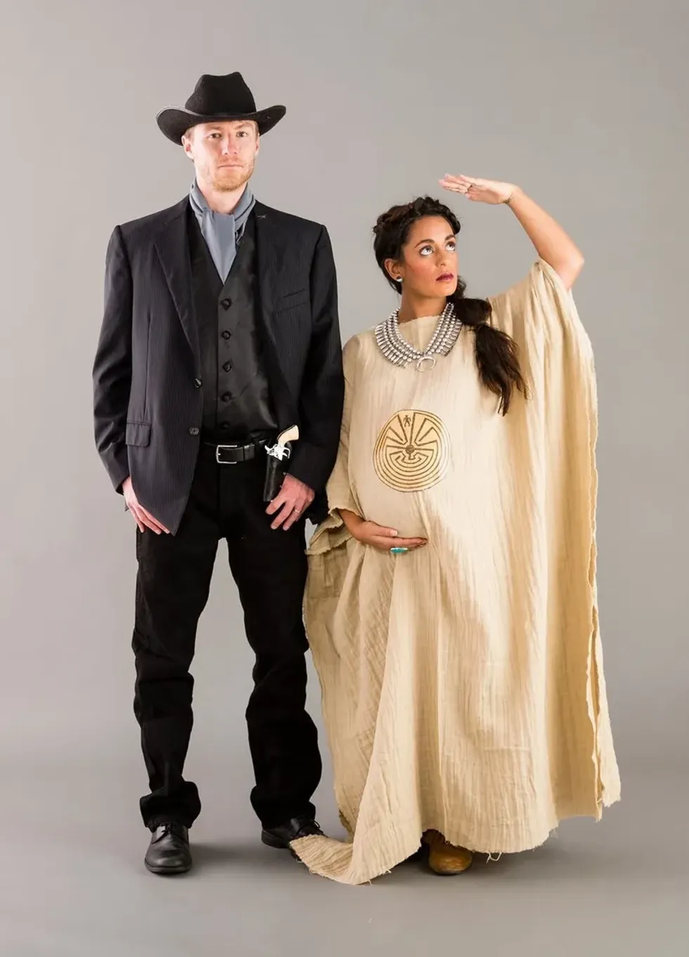 "West World" Maternity Couple Costume