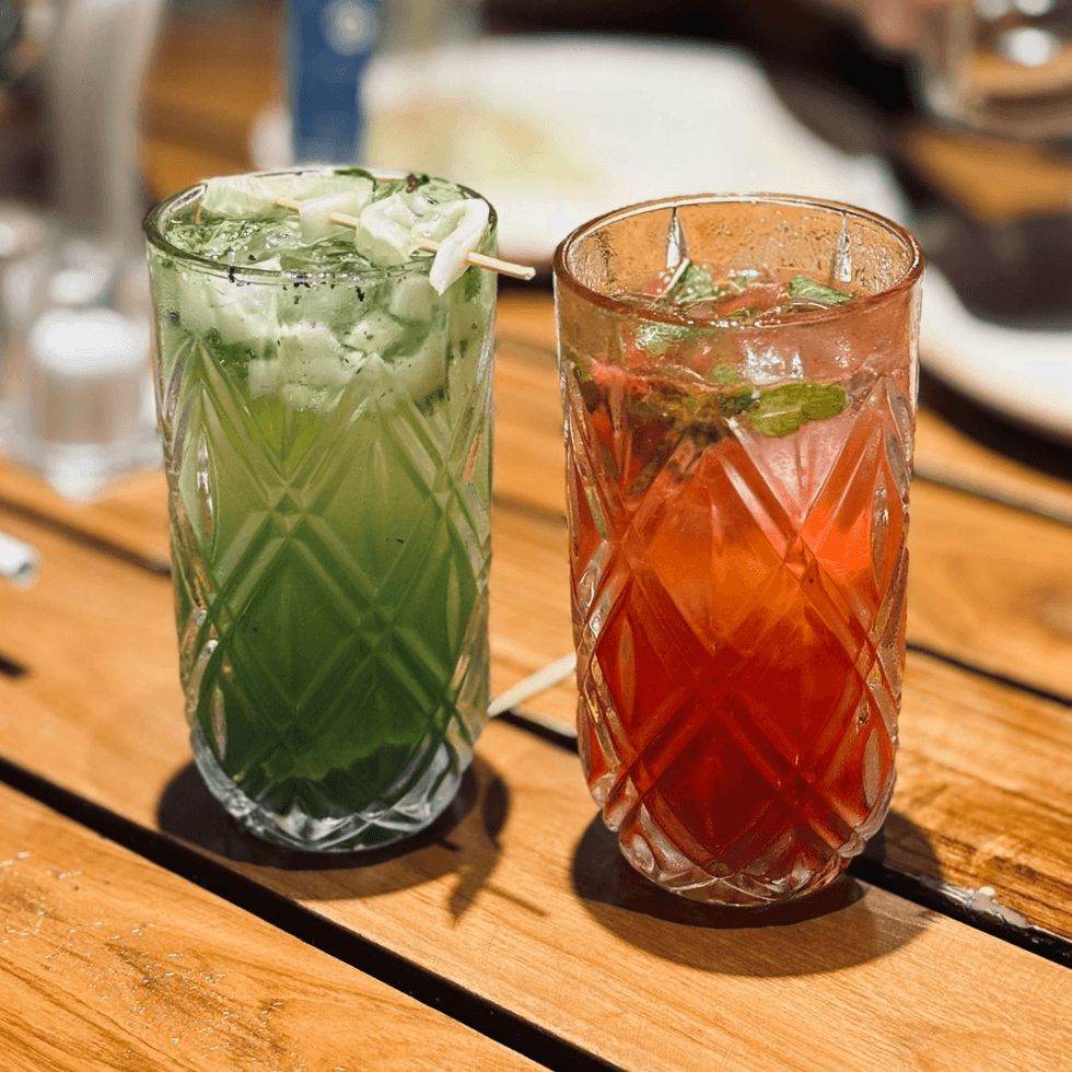 What do you replace alcohol with in mocktails?