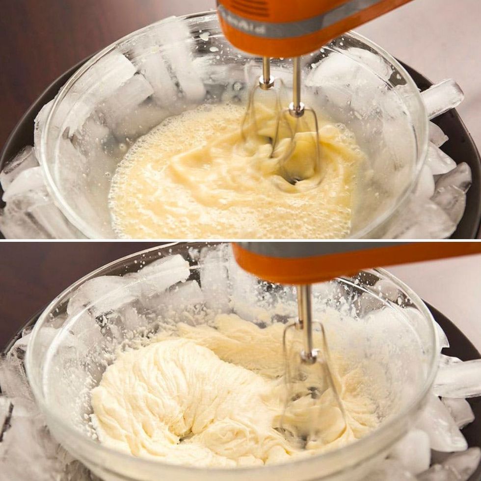 whipping the spiked whipped cream