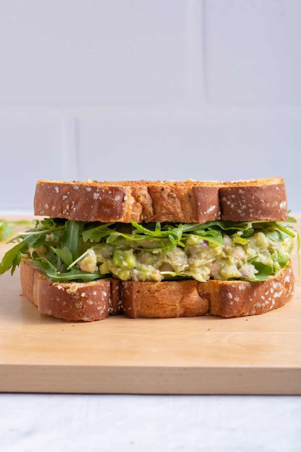 white bean avocado sandwich