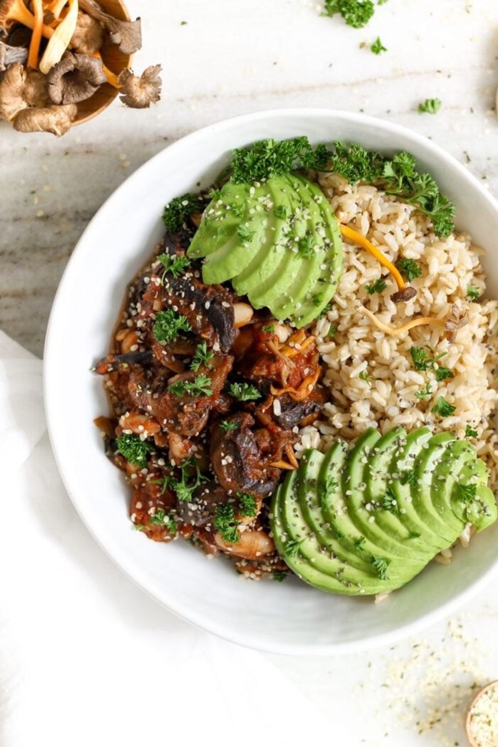 White Bean Mushroom Chili