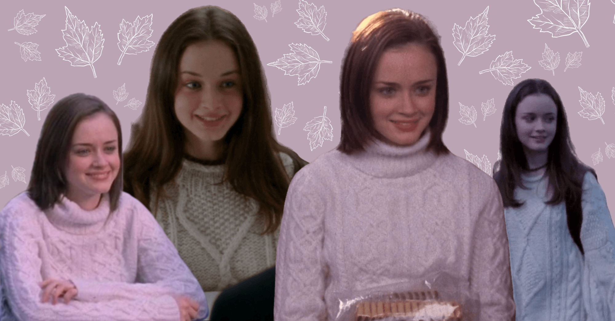 white cable knit sweaters rory gilmore