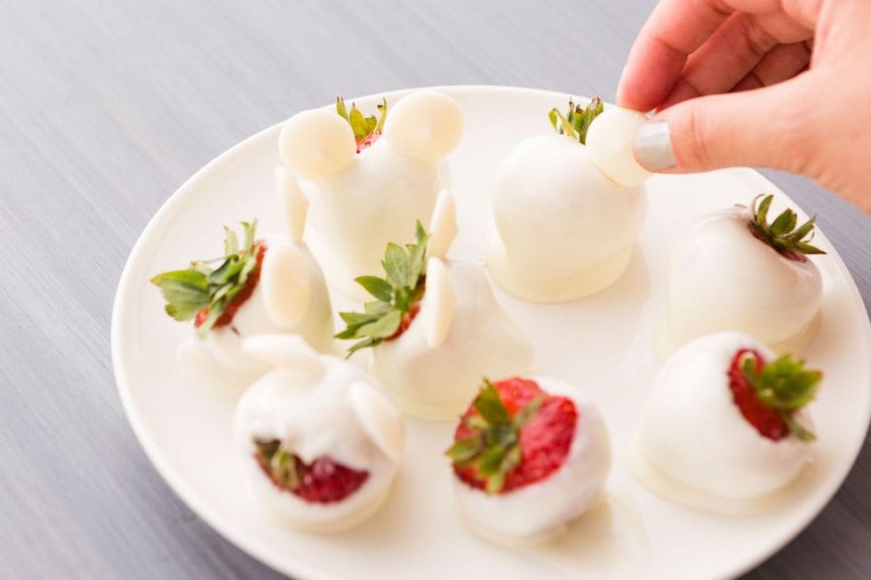 White Chocolate Covered Strawberry Lab Mice