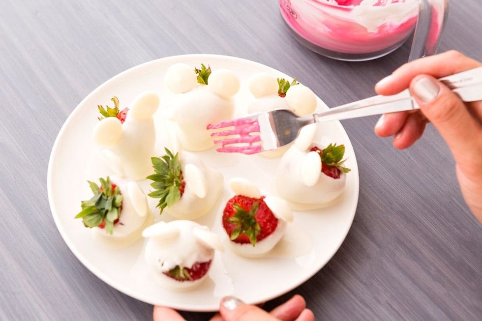 White Chocolate Covered Strawberry Lab Mice