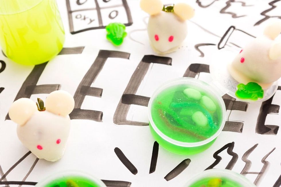 White Chocolate Covered Strawberry Lab Mice