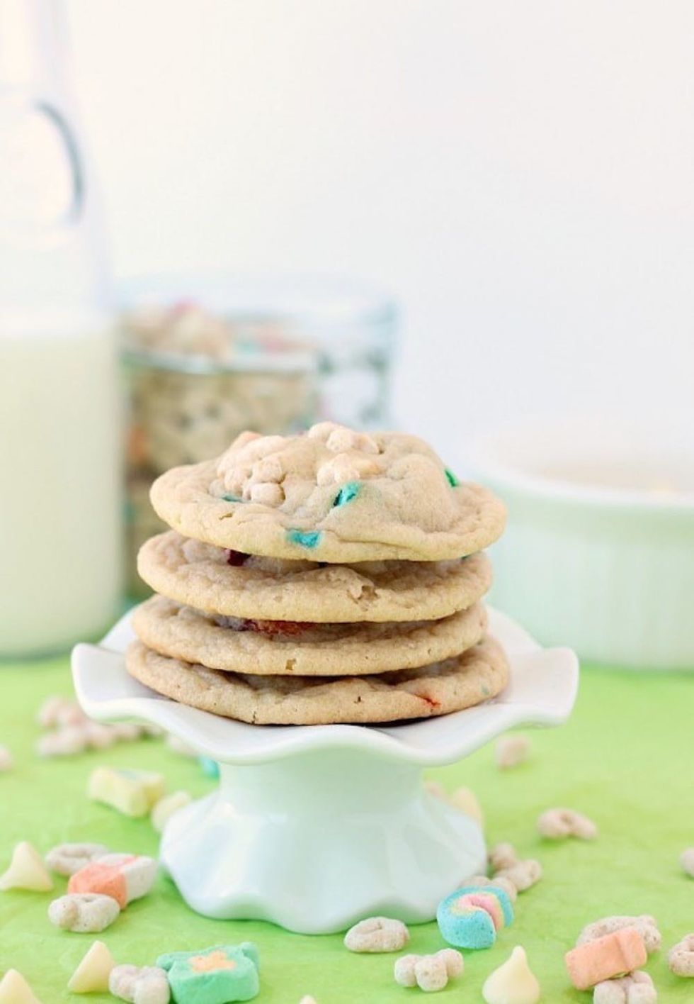 White Chocolate Lucky Charms Cookies