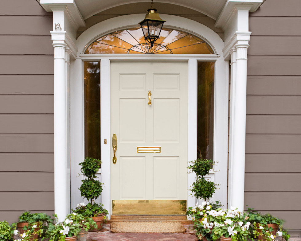 white exterior paint