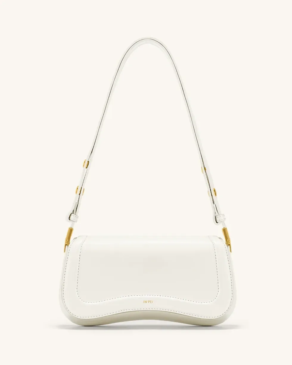 white shoulder bag