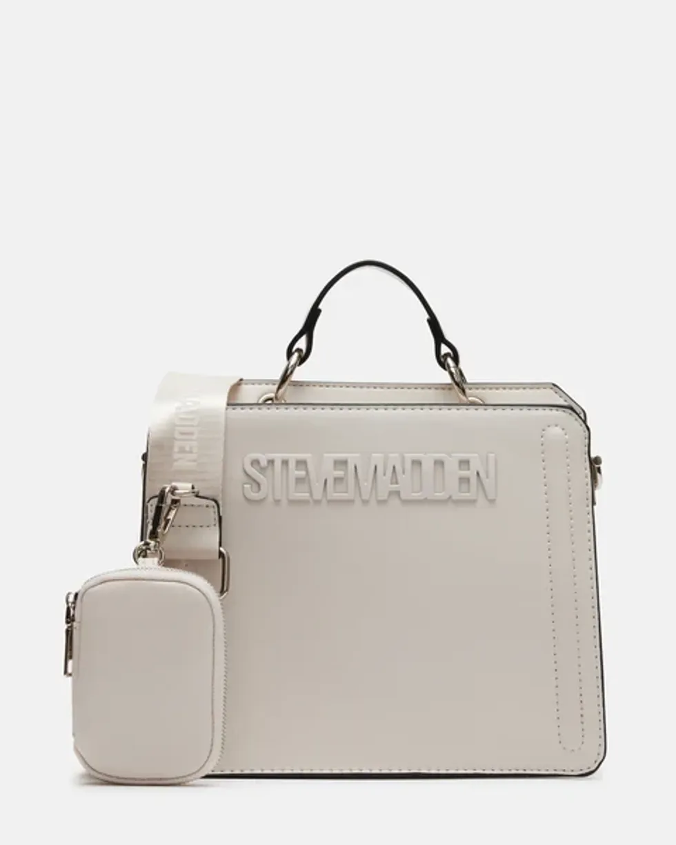 white steve madden bag