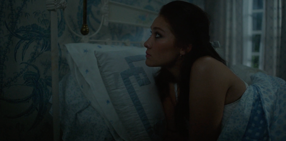 Why did Belly knock on the wall?