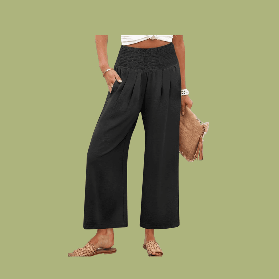 Wide Leg Palazzo Pants with Pockets