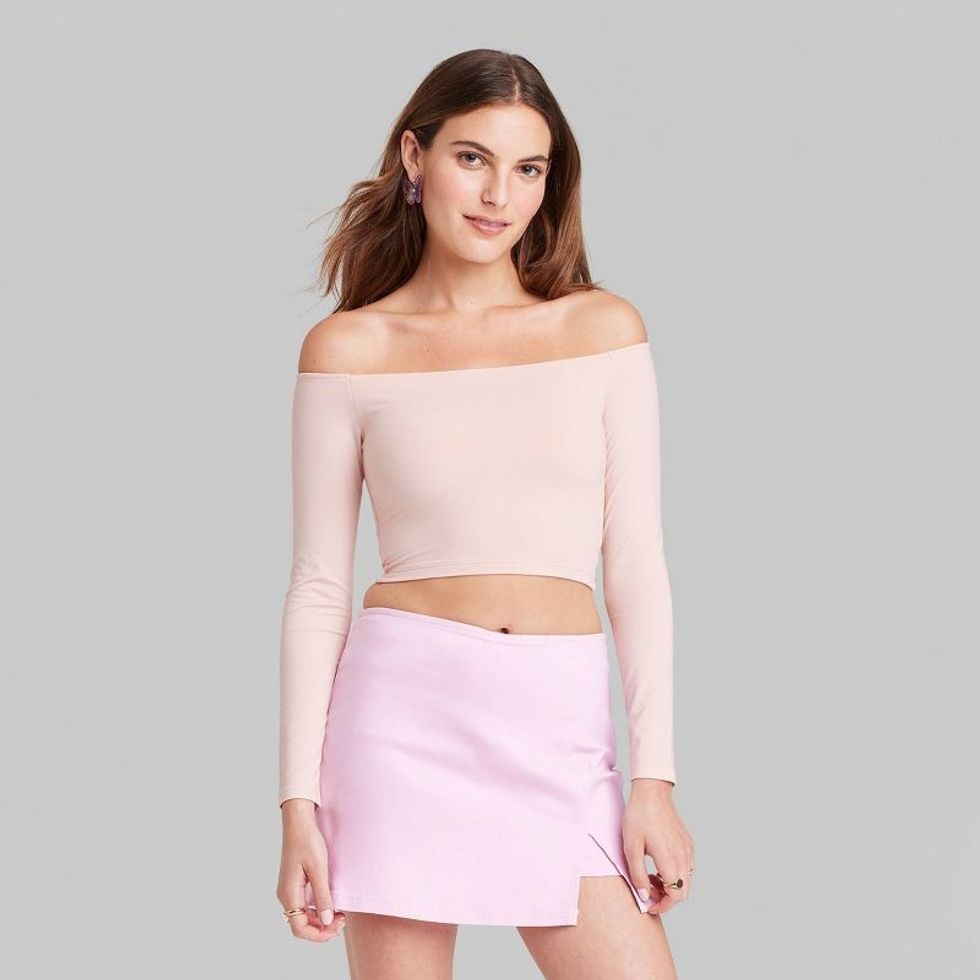 Wild Fable Long Sleeve Off the Shoulder T-Shirt