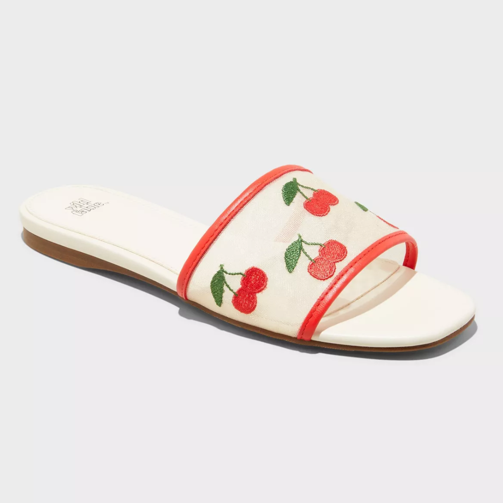 Wild Fable Ruby Cherry Mesh Slide Sandals
