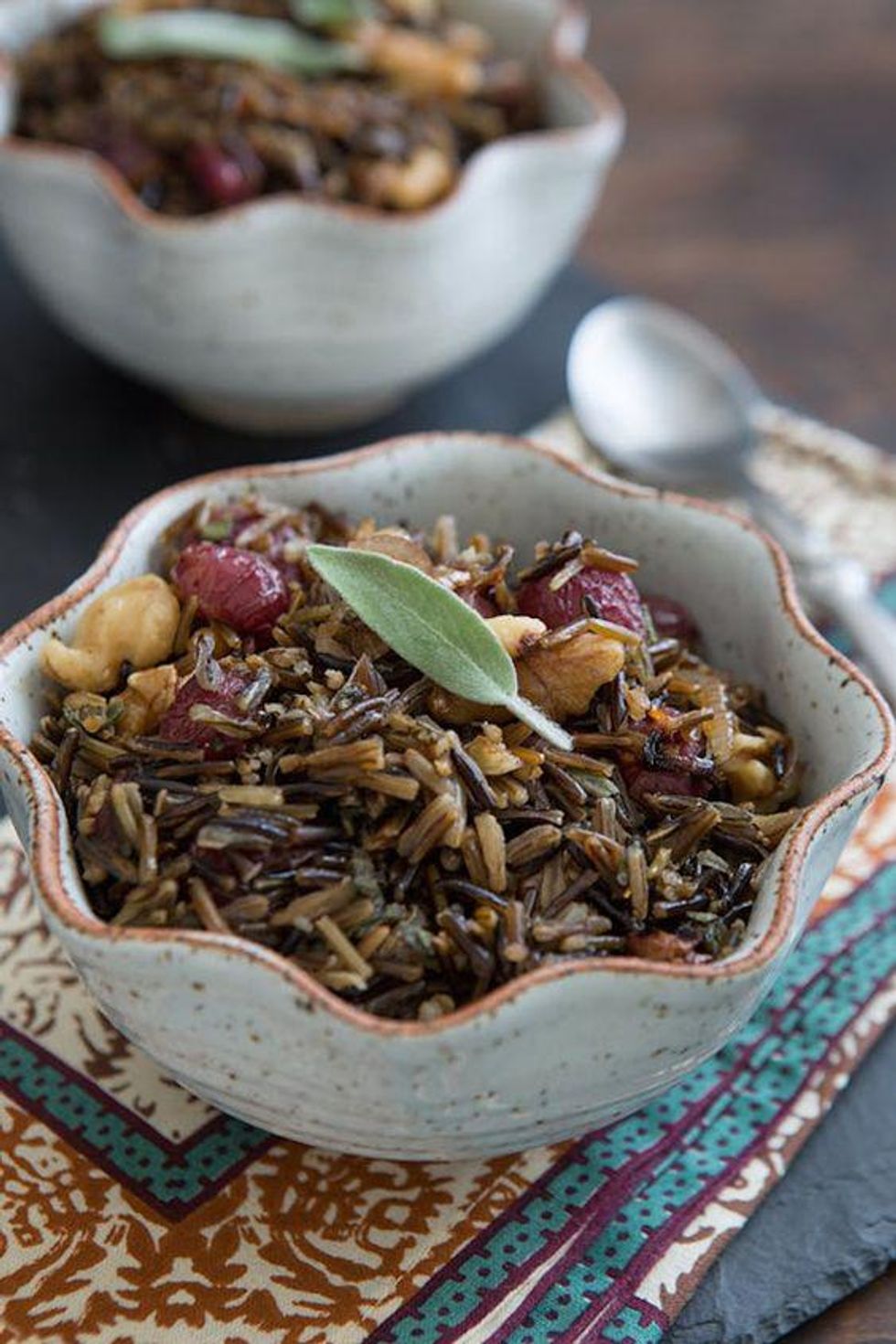 Wild Rice With Roasted Grapes and Walnuts
