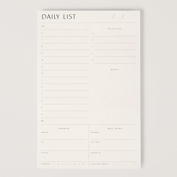 Wilde House Daily List Pad