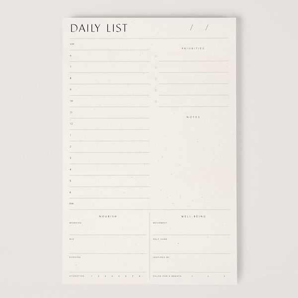 Wilde House Daily List Pad