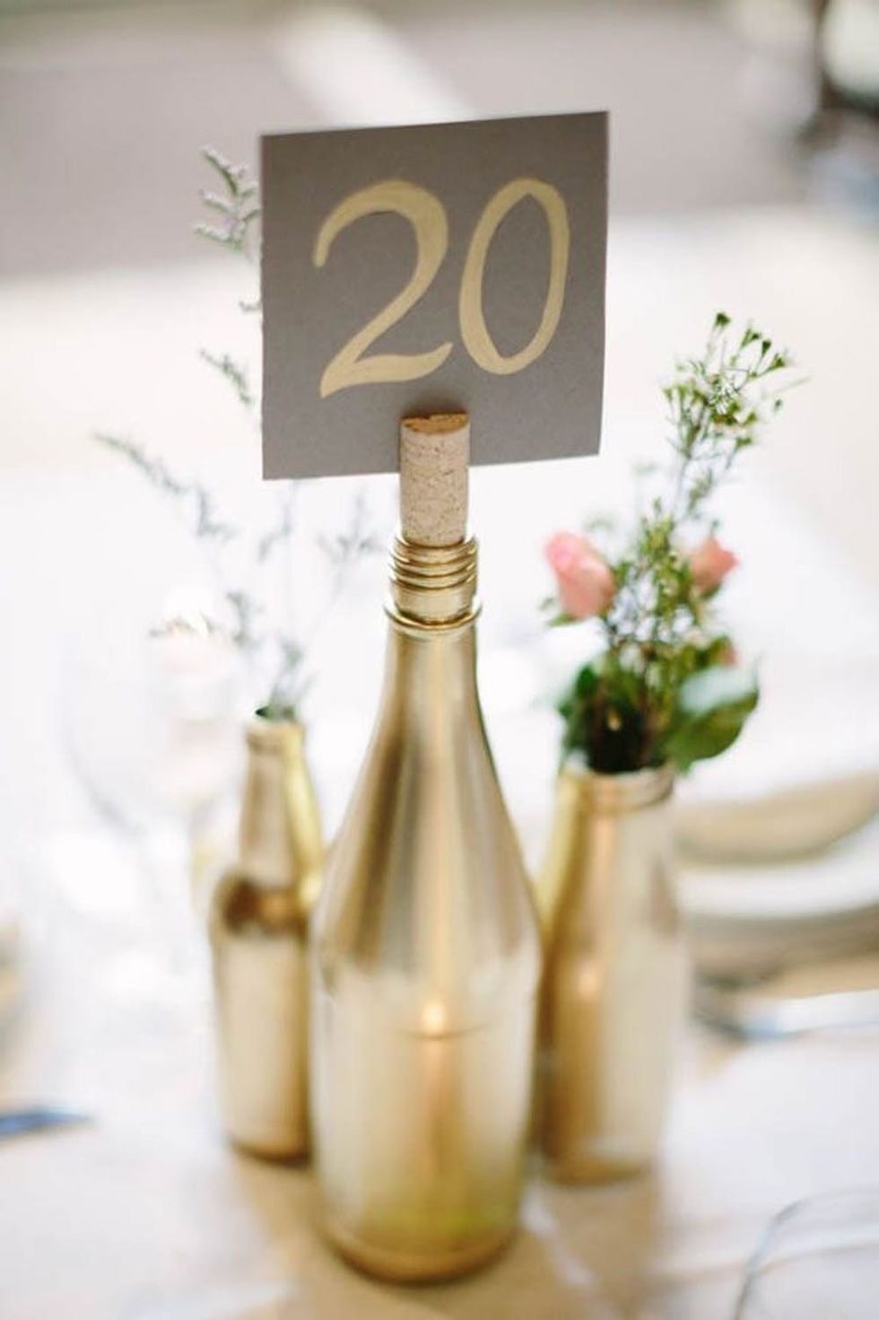 Wine Bottle Table Number unique table numbers