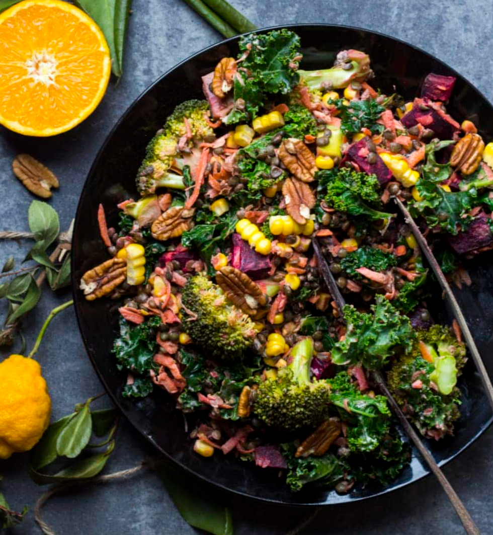 Wintery Beetroot and Lentil Salad