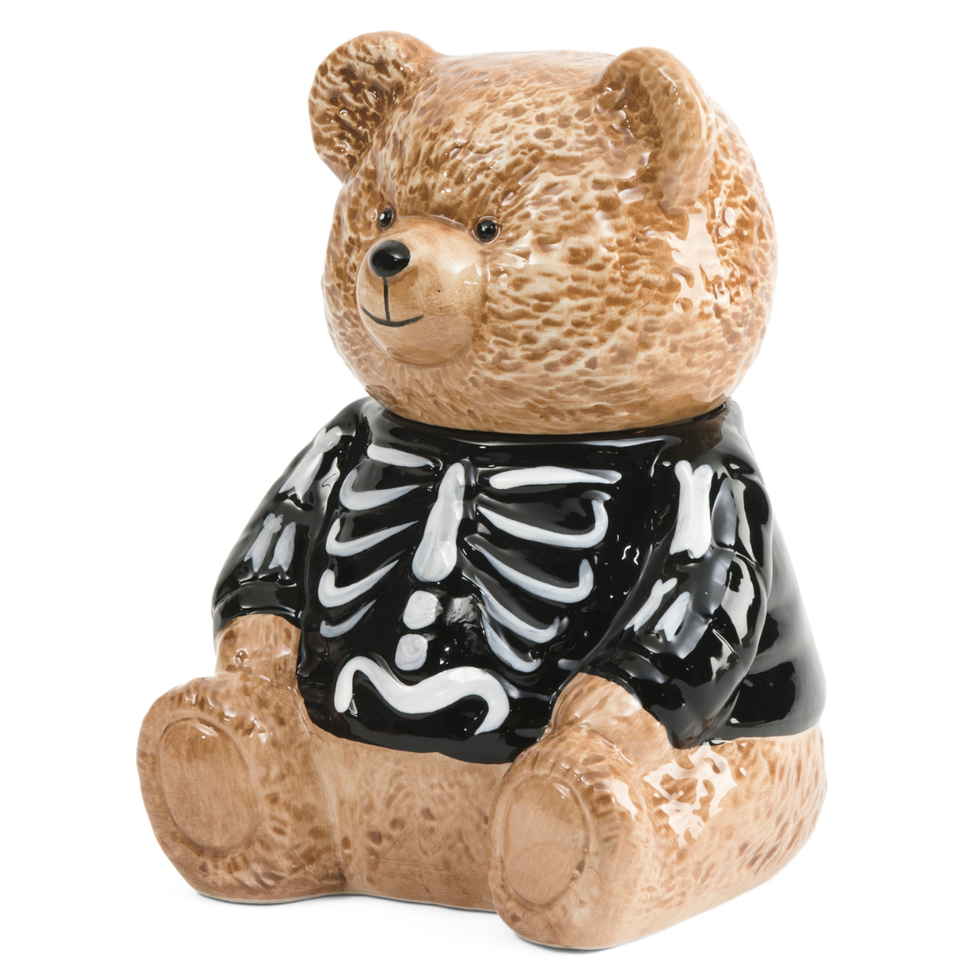 Witch Crafters Teddy Skeleton Cookie Jar