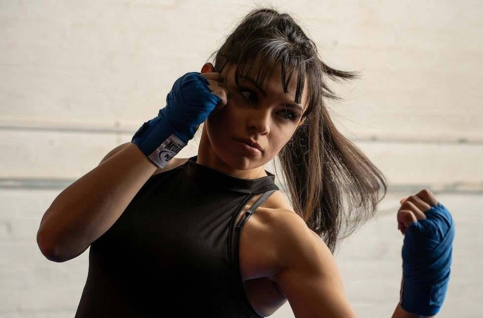 woman boxing