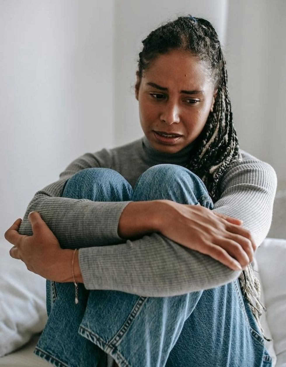 woman having an adult tantrum