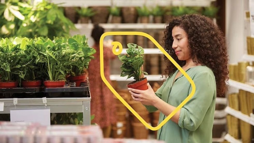 woman shopping at IKEA