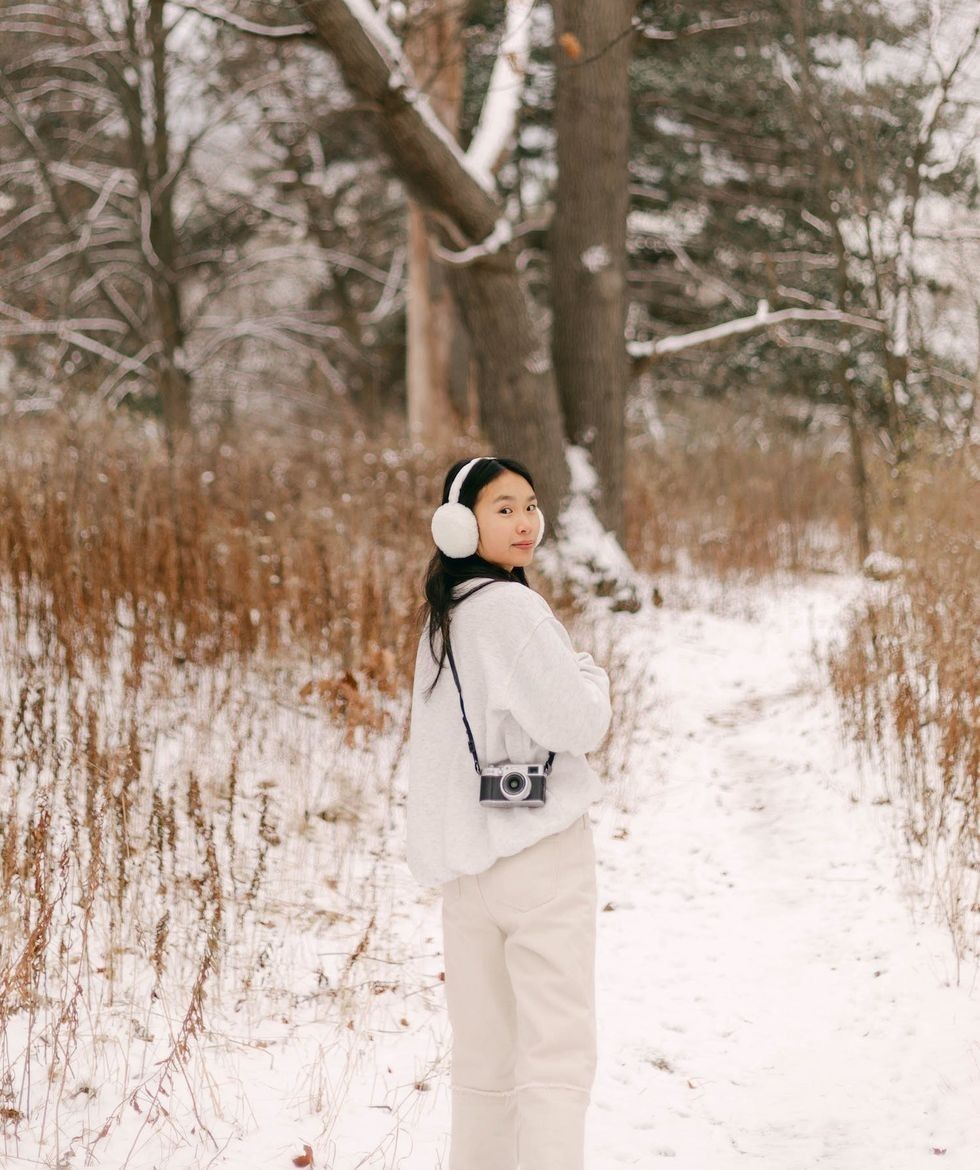 woman standing looking at the camera