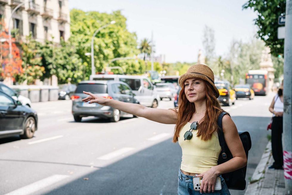 woman traveling