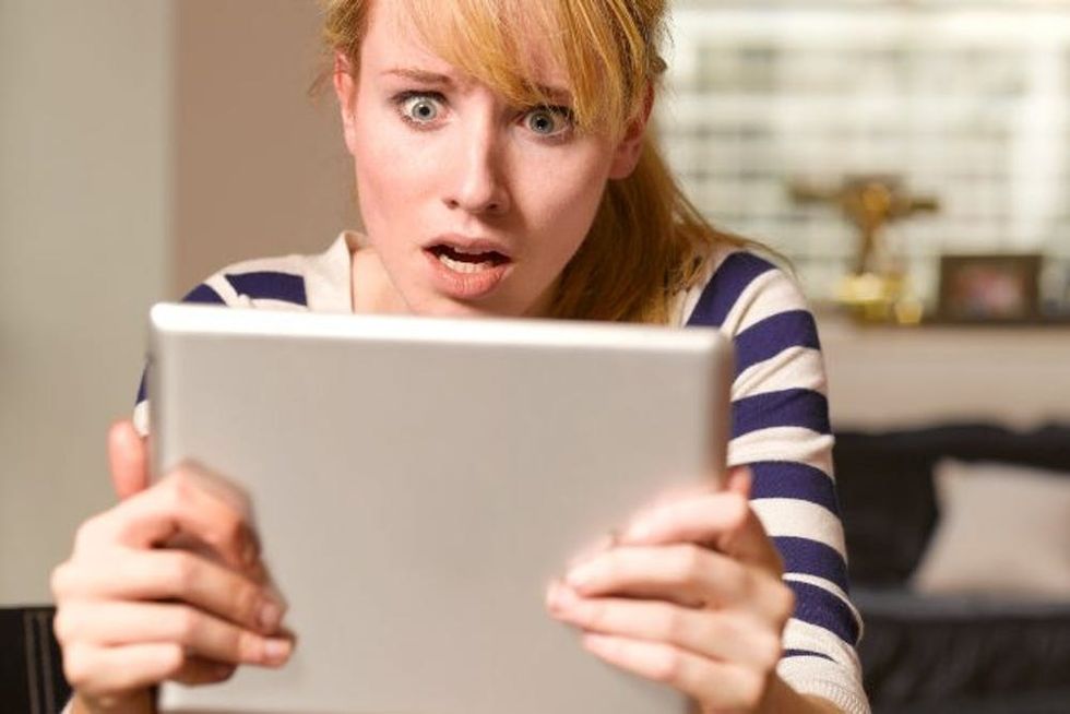 woman who's been hacked