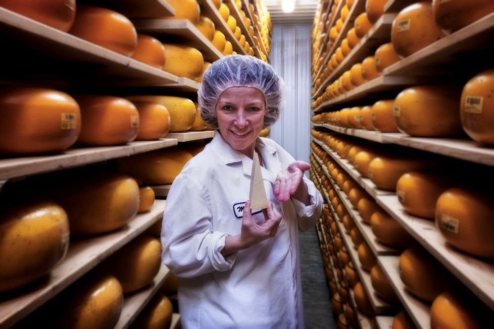 women in cheesemaking