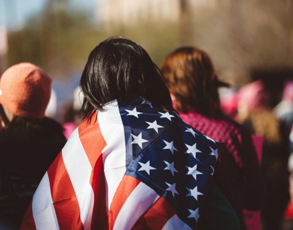 Women protest president trump