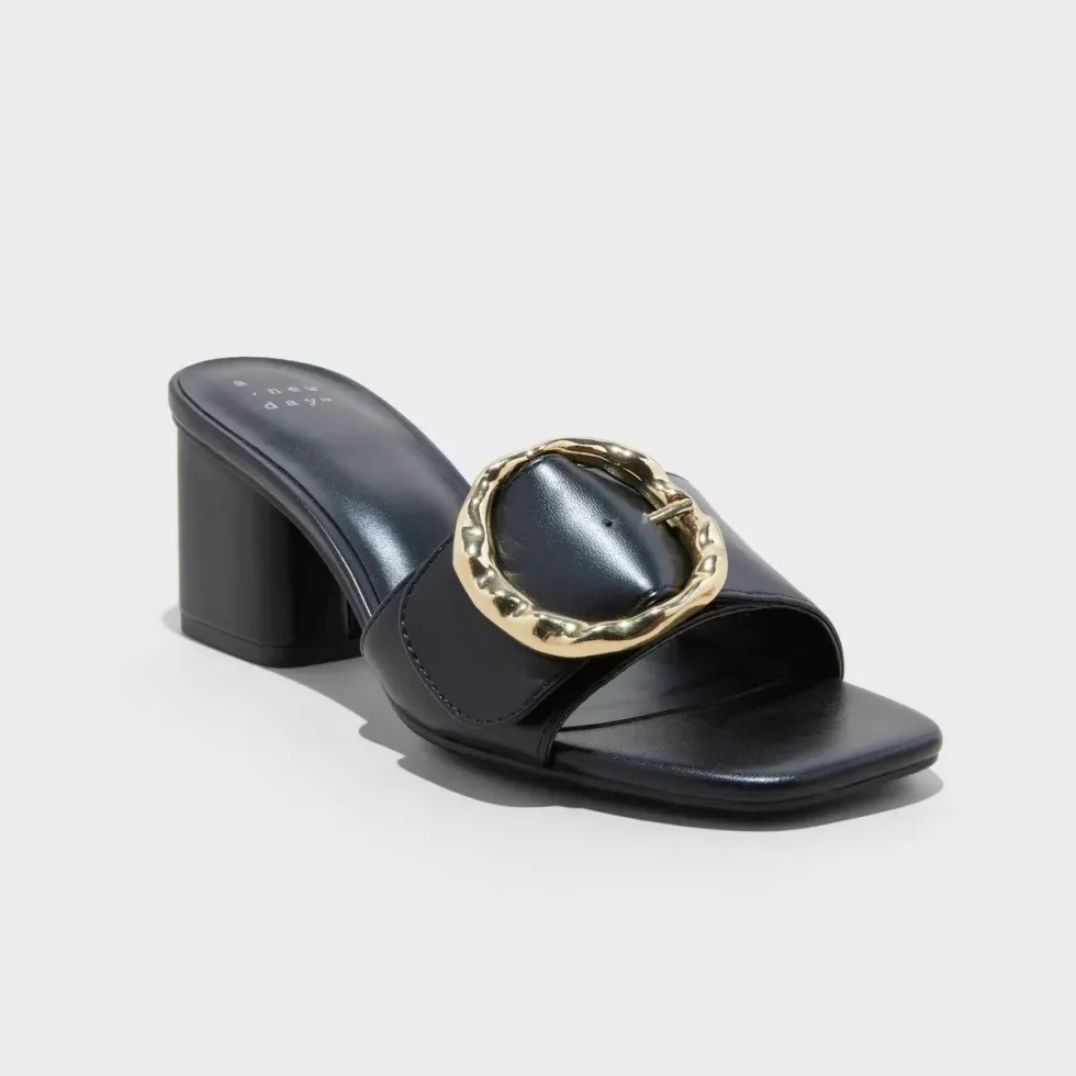 Women's Diana Buckle Mule Heels