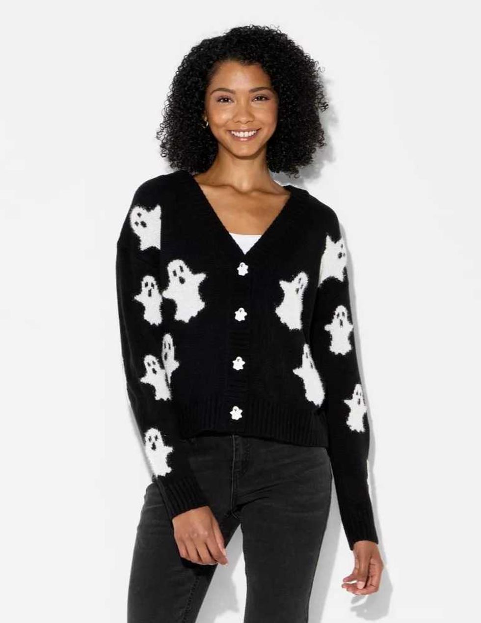 Women's Ghost Graphic Cardigan
