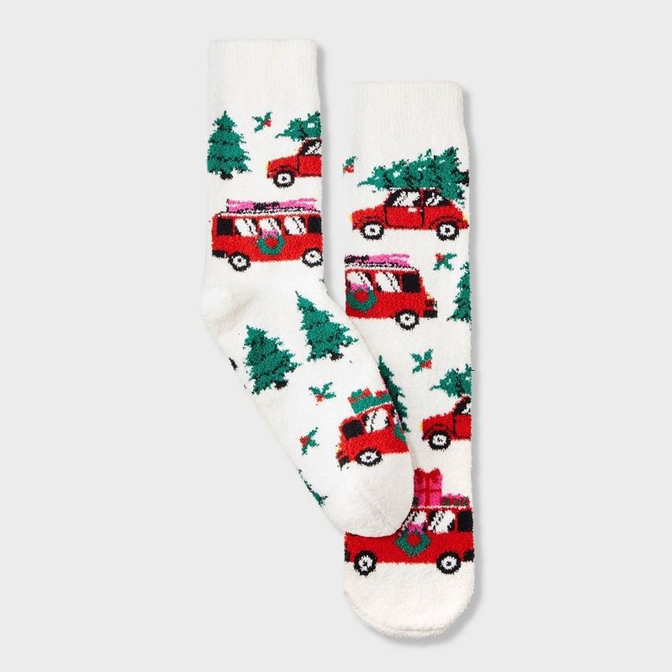Wondershop Winter Road Trip Cozy Crew Socks