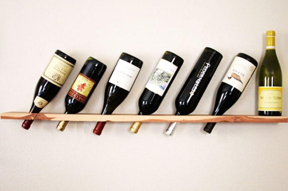 Wood Plank Wine Rack DIY Wood Projects