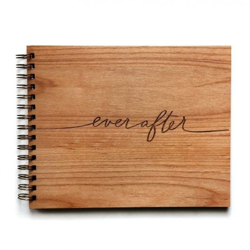 wood wedding book