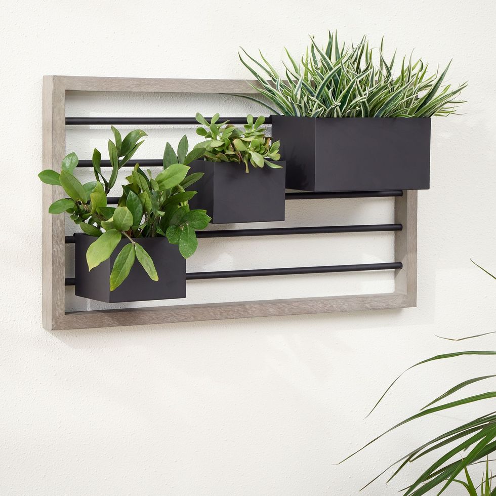 wooden wall planters