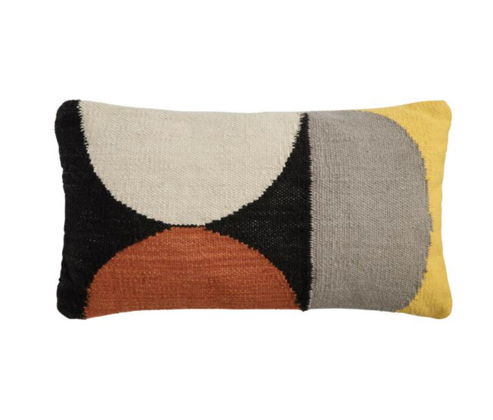 Woven Circles Accent Pillow