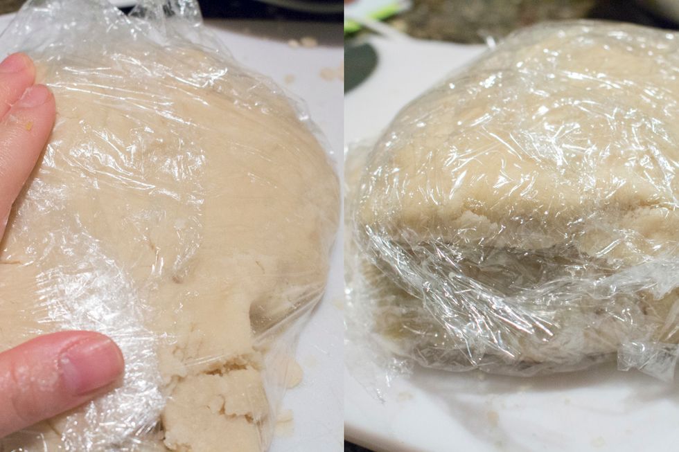 Wrap the discs in saran wrap.