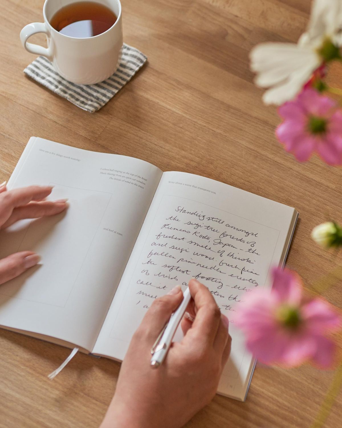 writing in gratitude journal from ordinary habit